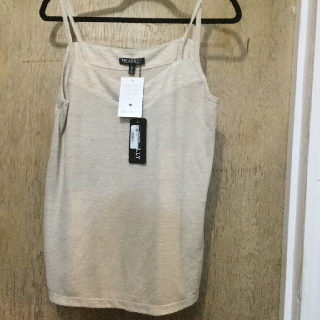 Picadilly Set Of 2 Cami Tops Both Medium One Nwt One Worn Once